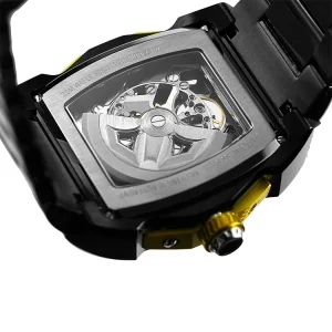 Luxury Richard Men’s Skeleton Watch Mineral Crystal Automatic Movement Waterproof