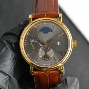 Luxury Rose Gold Case Business Chronograph Multi Function Tourbillon Automatic Men’s Mechanical Watch