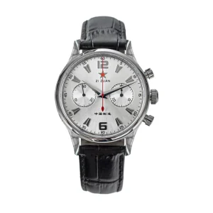 Luxury Sapphire 5atm Pilot Aviation Chronograph Mechanical Movement Watch for Men