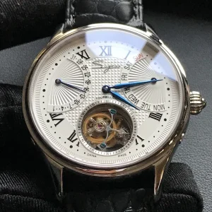 Luxury Seagull Skeleton Chronograph Tourbillon Mechanical Hand Winding and Automatic Diamond Watch for Man