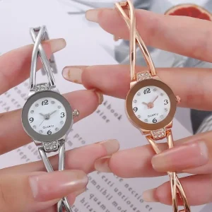 Luxury Simple Small Round Dial 3 Colour Ladies Womens Watches Casual Quartz Watch for Women Clock Party Gifts