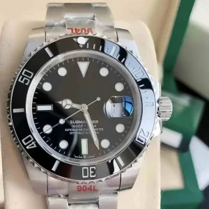 Luxury Sport Dive Watch 41mm Luminous Dial Hands Stainless Steel Mechanical Movement Water Resistant Ceramic