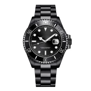 Luxury Sport Fashion Business Automatic Watch Sapphire Men Stainless Steel Waterproof Mechanical Luminous Hollow Out Watch