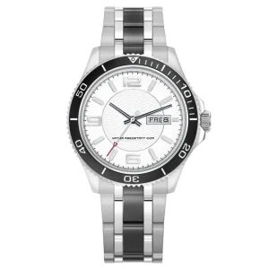 Luxury Sport Stainless Steel Case Stainless Steel Band Pointer Engraving Case Back Automatic Movement Men Watch