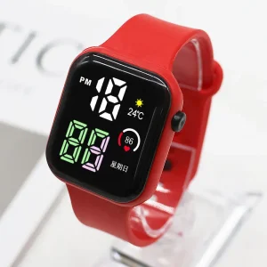 Luxury Sports Digital Watches for Women Men Cute Cartoon Kids LED Bracelet for Boys Girls Customizable Logo