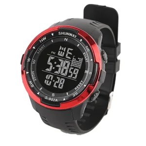 Luxury Sports Watch for Men Digital Screen Wristwatch with Resin Band Stop Watch Alarm Luminous Feature Fashionable