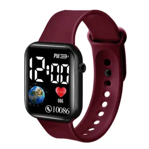 Luxury Sports Watch for Women and Men Electronic LED Digital Fashion Casual Simple Silicone Band Watch