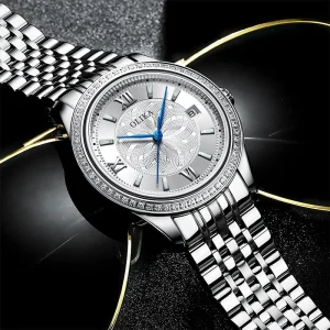 Luxury Stainless Steel Automatic Mechanical Men’s Watch Multi-Functional 43mm Round Case Fashion Business Watch
