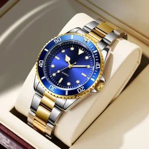 Luxury Stainless Steel Band Analog Wrist Watch Watch for Men