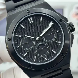 Luxury Stainless Steel Classic Style Moon Phase Multi Function Skeleton Automatic Mechanical Watch
