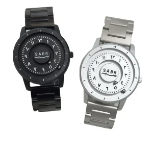 Luxury Stainless Steel Quartz Watch Magnetic Levitation Black Technology Waterproof Men’s Watch