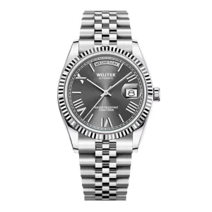 Luxury Stainless Steel Waterproof Mechanical Automatic Analog Watch for Men