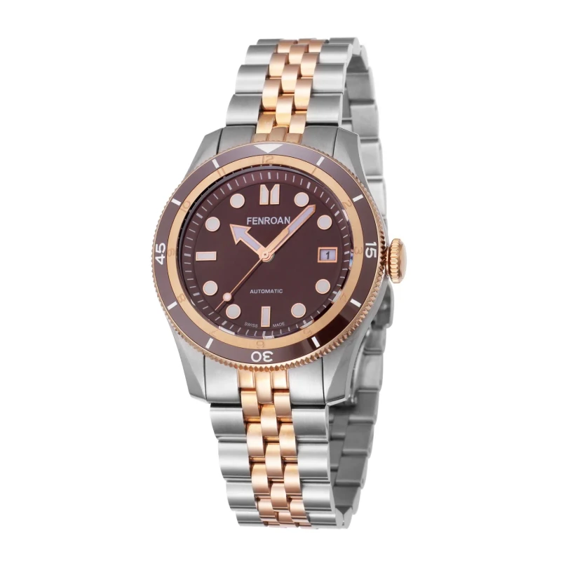 Luxury Unisex ETA Men’s Mechanical Watch with Sapphire Crystal and Pointer Dial Display Stainless Steel Case