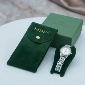 Luxury Velvet Jewelry Storage Bag Custom Logo Printed Suede Watch Necklace Display Pouch for Gift Packaging