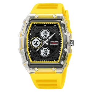 Luxury Vintage Men Watch White Dial with Gold Accents Dual Chronograph Watch Durable Strap Automatic Watch for Men
