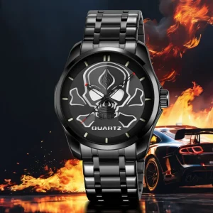 Luxury Watch Model 9358 Man Quartz Watch Solid Stainless Steel Strap 30 Meter Waterproof Men’s Wristwatch