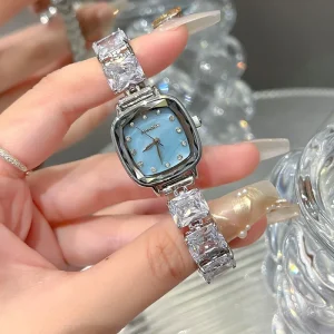 Luxury Watches for Women Fashion Women Watches Silver Ladies Clock Gifts for Women Top Brand Wristwatch Diamond Quartz Watch