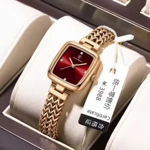 Luxury Woman Wristwatch Elegant Waterproof Stainless Steel Watch for Ladies Dress Diamond Quartz Women’s Watch Orologio Donna
