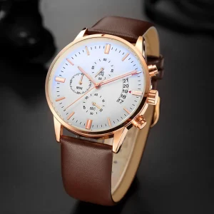 Luxury Wristwatch Water Resistant Sport Chronograph Stainless Steel Men Watch