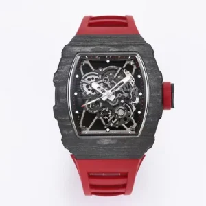 Luxury high-end carbon fiber case skeleton-shaped dial waterproof automatic mechanical sports men’s hip hop watch