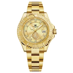 Luxury men’s watch with openwork design water-resistant luminous calendar fully mechanical