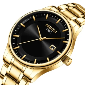 Luxury quartz watch for men classic fashion sports male waterproof luminous stainless steel date week men’s watches