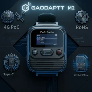 M2 4G LTE PoC Watch Radio Nationwide Range Mini Watch PTT Two Way Radio Handheld Intercom SIM Card For Hiking Driving