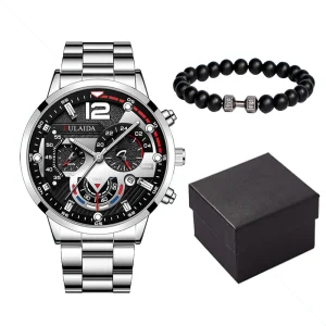 MD001 Men’s Wrist Watch Chronograph Stainless Steel Sport Watch