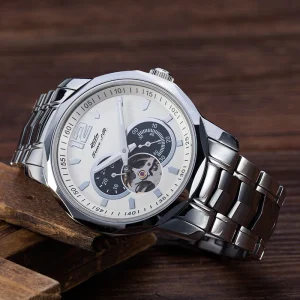 MIYOTA 82S7 Luxury Custom Automatic Mechanical Watch Sapphire Crystal Dial Water Resistant 3BAR Stainless Steel Case Band Watch