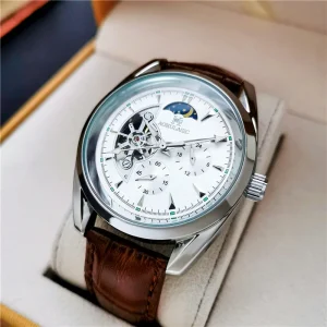 Mechanical Men’s Automatic Watch Hollow Flywheel Waterproof Luminous Pointer