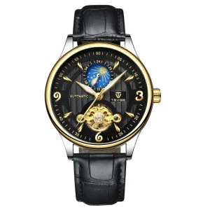 Mechanical Movement Mens Watches 42mm Dial Leather Strap Automatic Movement Sports Watch Casual Business Designer Wristwatch