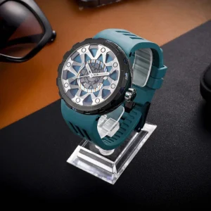 Mechanical Watch Titanium Alloy Case Sapphire Crystal Mirror 30M Waterproof Skeleton for Men