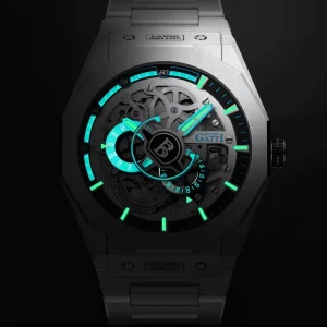 Mechanical Watch for Men King Speed Series Automatic Chronograph with 316L Steel Case and Anti Glare Sapphire