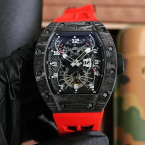 Mechanical Watches Mens Watch Metal Material Tourbillon GMT Fashion Style Luxury Automatic Watch Rose Gold
