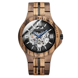 Mechanical Wood Watch Men Wooden Wrist Watch