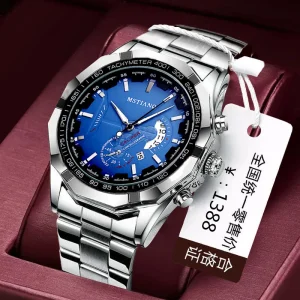 Men Analog Quartz Wristwatch Stainless Steel OEM Watch with Logo