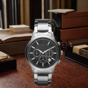 Men Business Luxury Metal Strap Watch Fashion 6 Hands Men Sport Metal Quartz Watch for Men