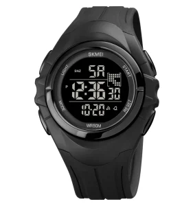 Men Digital Watches 5ATM Water Resistant Sport Watch Dual Time Wrist Watch Skmei 1790