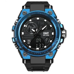 Analog Watch Mens Sports Watch Fashion Black 5ATM Digital Watch for Boys