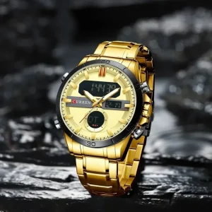 Men Fashion Sport Stainless Steel Top Brand Luxury Sports Chronograph Smart Watch Waterproof Quartz Sports Wrist Watch Luminous