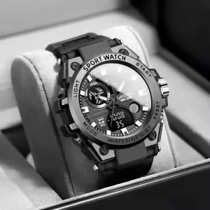 Men Fashion Sports Style LED Display Waterproof Digital Mens Sports Watch 1706