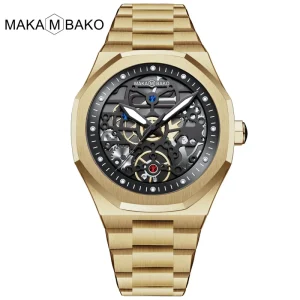 Men Hollow Dial Luxury Waterproof Quartz Watch Business Style