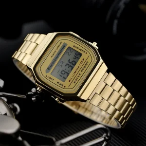 Men LED Digital Watch Sports Watches Men’s Relogio Masculino Relojes Stainless Steel Waterproof Wristwatches
