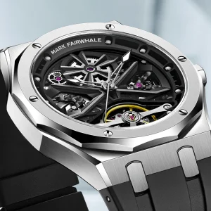 Men Luxury Refined Steel Watch Custom Design Fashion Business Luminous Automatic Mechanical Watch