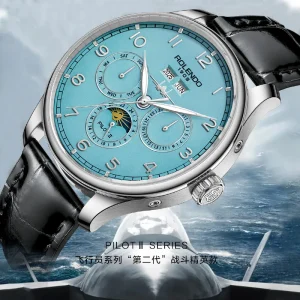 Men Mechanical Watch Stainless Steel Waterproof Business Fashion Watch Calendar Custom Logo
