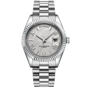 Men Minimalist Calendar 5atm Waterproof 316l Stainless Steel Watch Men Quartz Watches Relojes Hombre