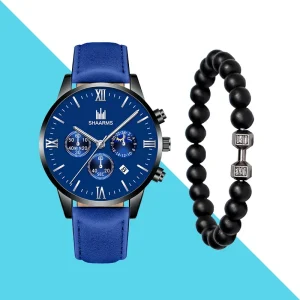 Men Minimalist Design Leather Strap Wristwatch Big Dial Men Fashion Watch DY37
