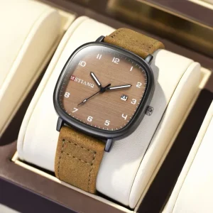 Men Minimalist Elegant Quartz Watch Trendy Retro for Couples