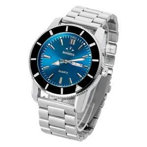 Men Quartz Watch Japan Movement Luminous Multiple Time Zone Week and Calendar Stainless Steel Watch Sports Fashion Quartz Watch
