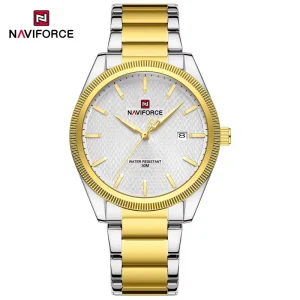 Men Quartz Watch Luxury Sport Luminous Calendar Stainless Steel Waterproof Wristwatch